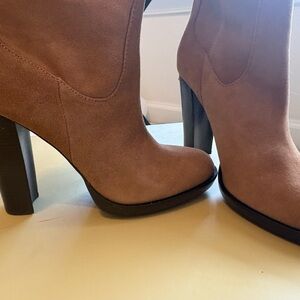 Michael Kors Tan Suede Knee High Boots